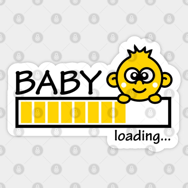 BABY Sticker by gold package